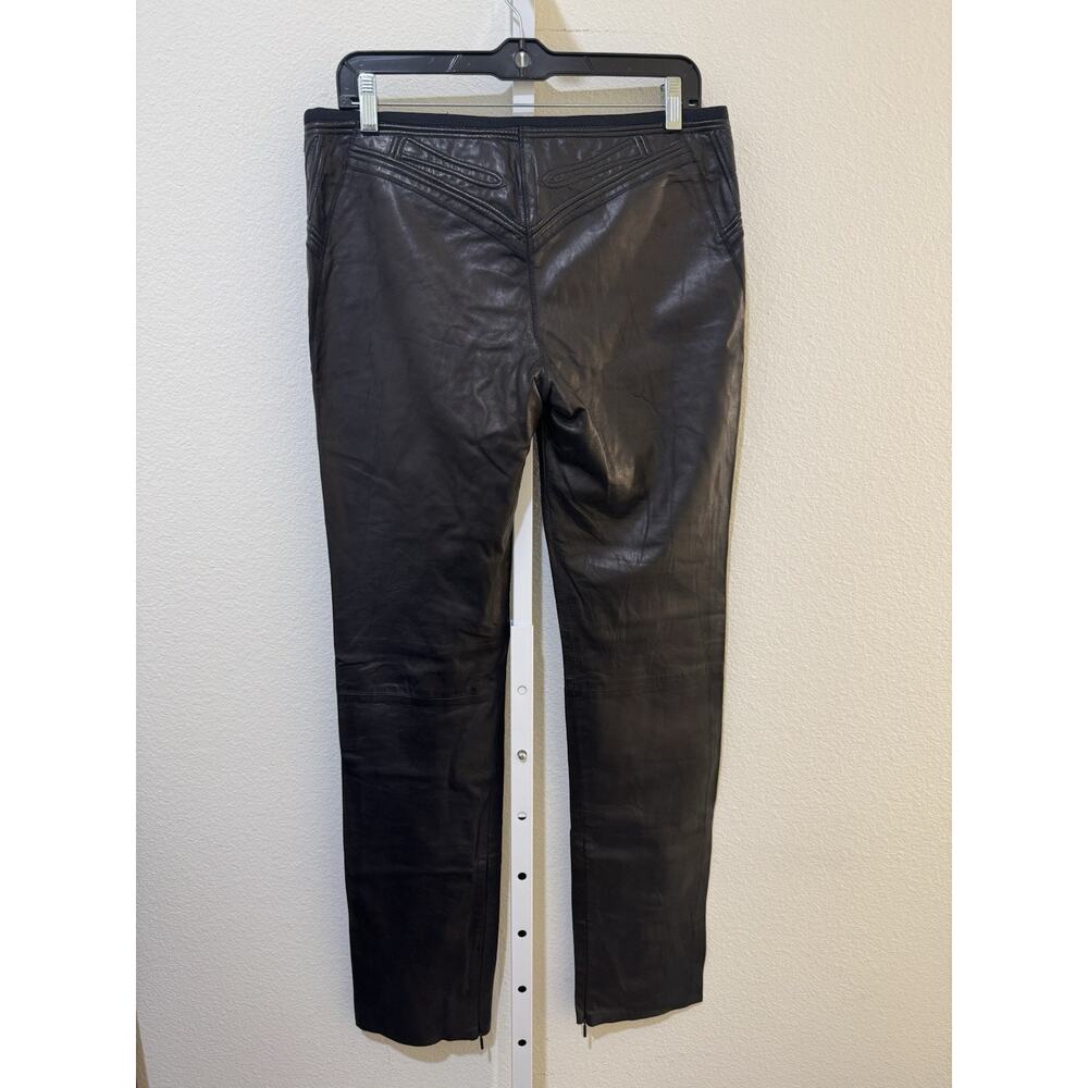 Roberto Cavalli leather pants black made in Italy Women’s Sz M $2k+ - Picture 10 of 16